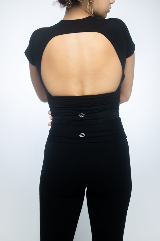 Charcoal Backless Top