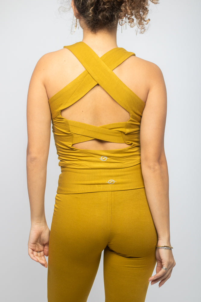 Sunflower Cross Back Top