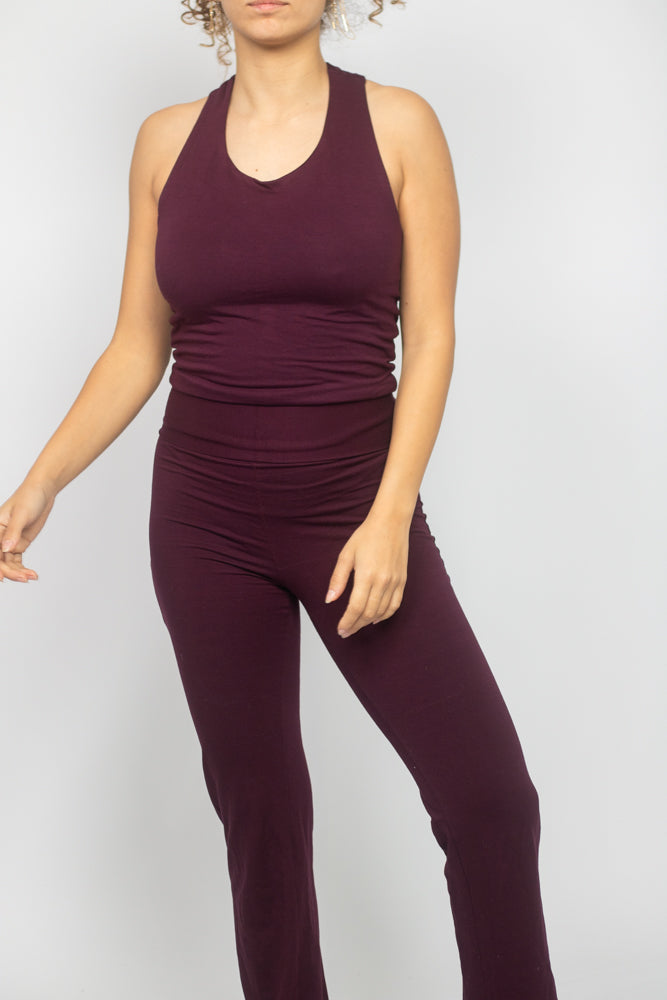 Grape Cross Back Top