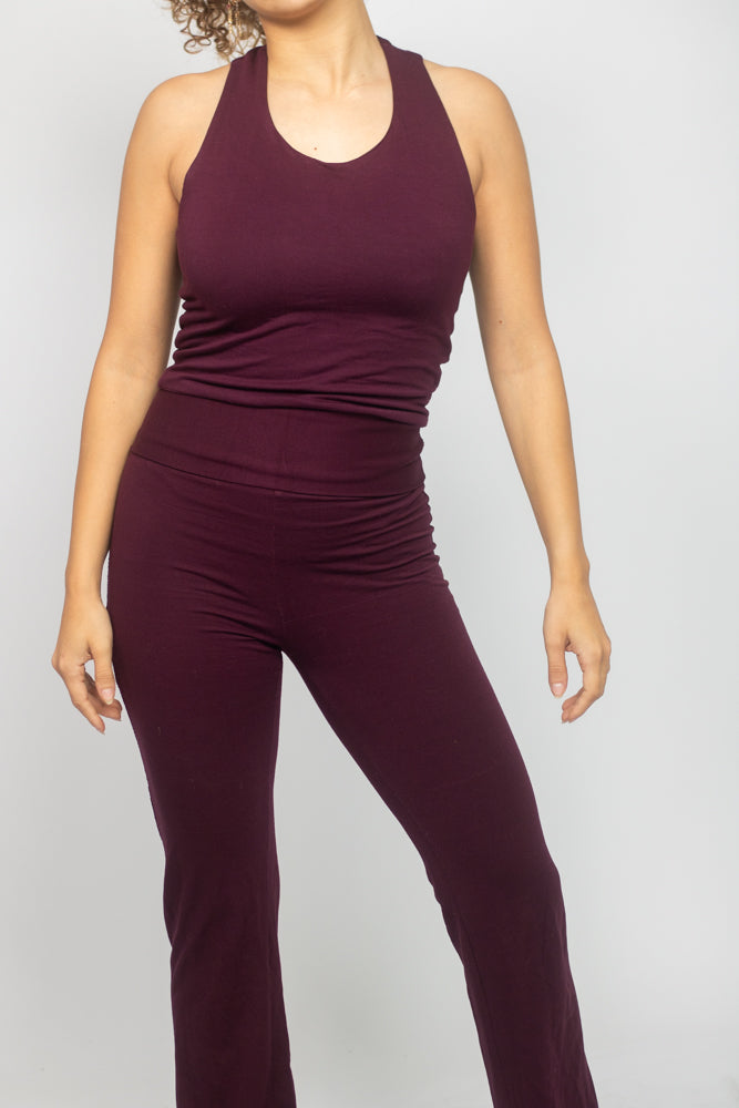 Grape Cross Back Top