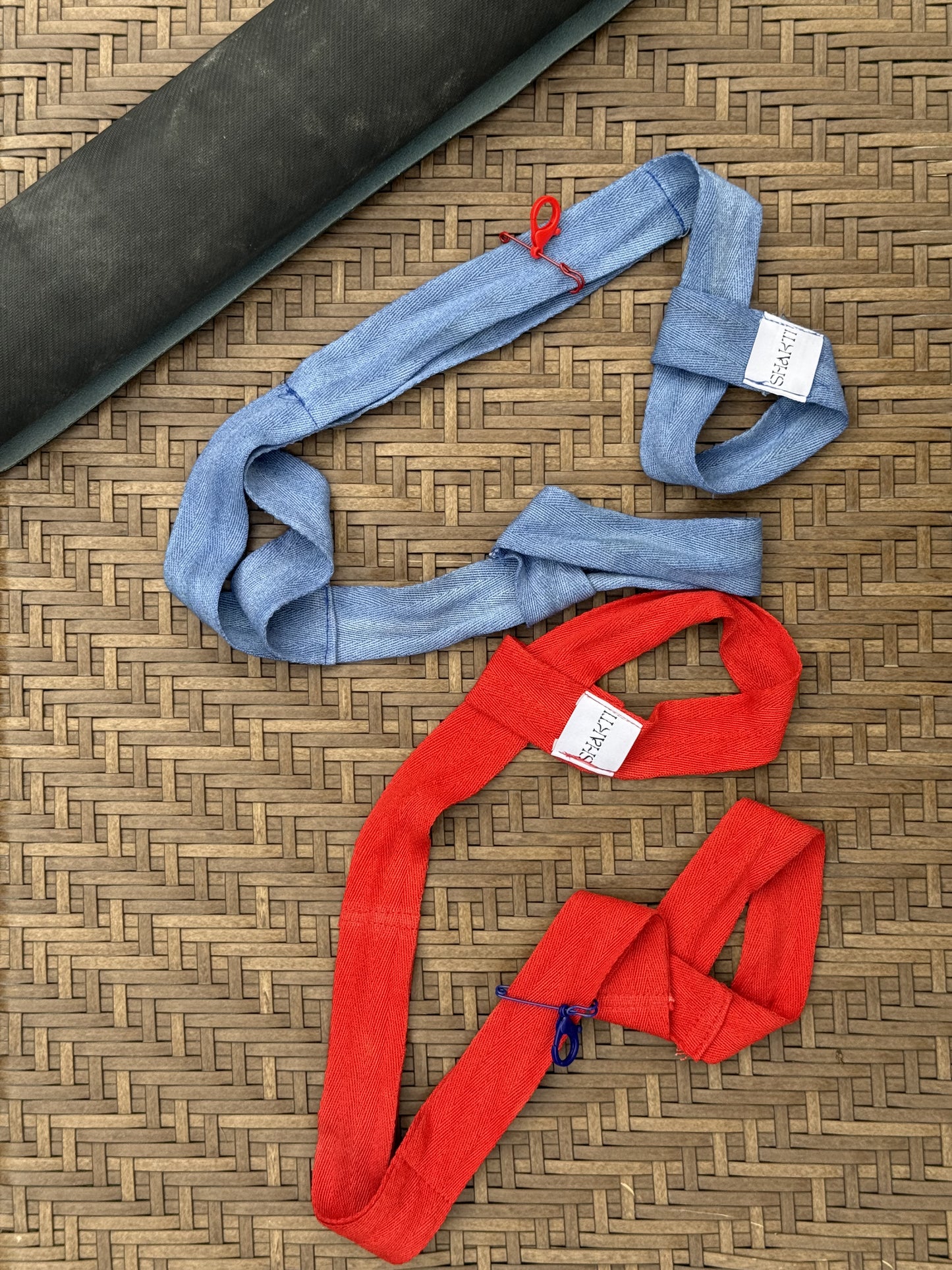 Blue Yoga Mat Strap