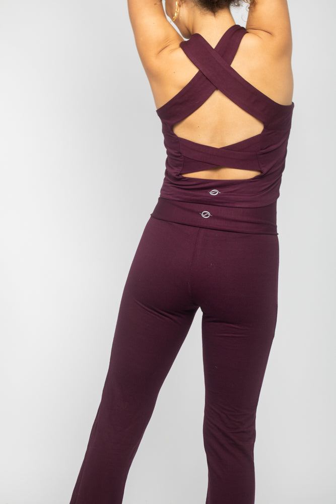 Grape Flare Pants
