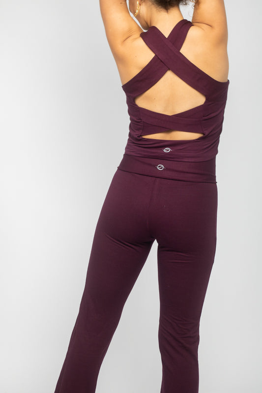 Grape Flare Pants