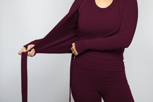 Grape Wrap Top